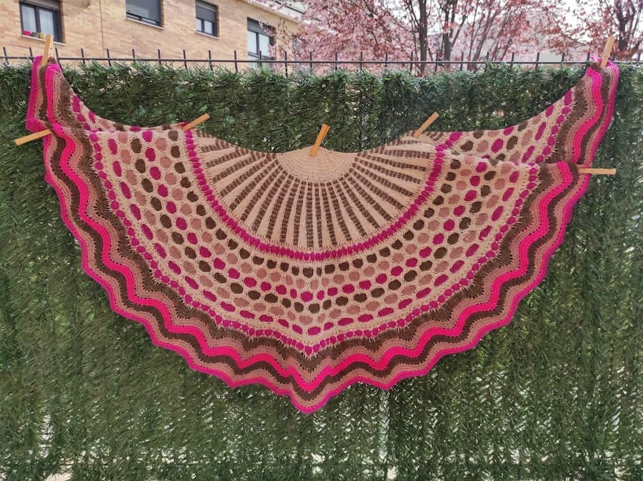 Chal Winter Lights dos agujas