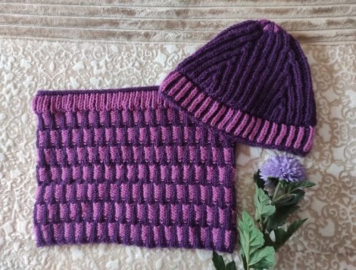 Patrón cuello y gorro brioche Lorena - Imagen 5