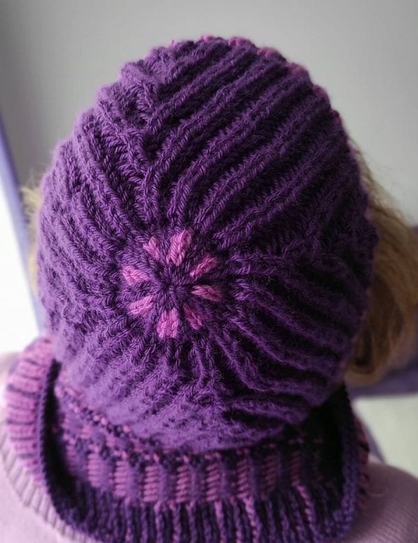 Patrón cuello y gorro brioche Lorena - Imagen 2
