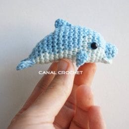 Patrón gratis delfín llavero amigurumi crochet