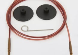 Cables agujas intercambiables nylon marrón Knitpro