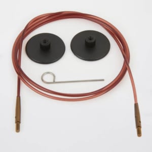 Cables agujas intercambiables nylon marrón Knitpro