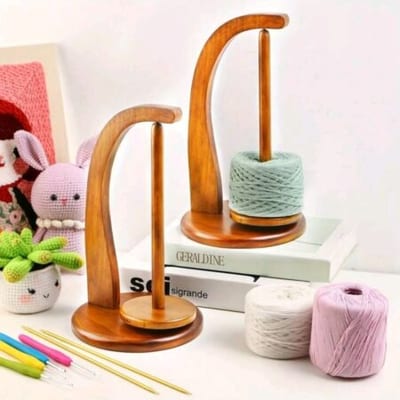 Soporte madera ovillos con imán