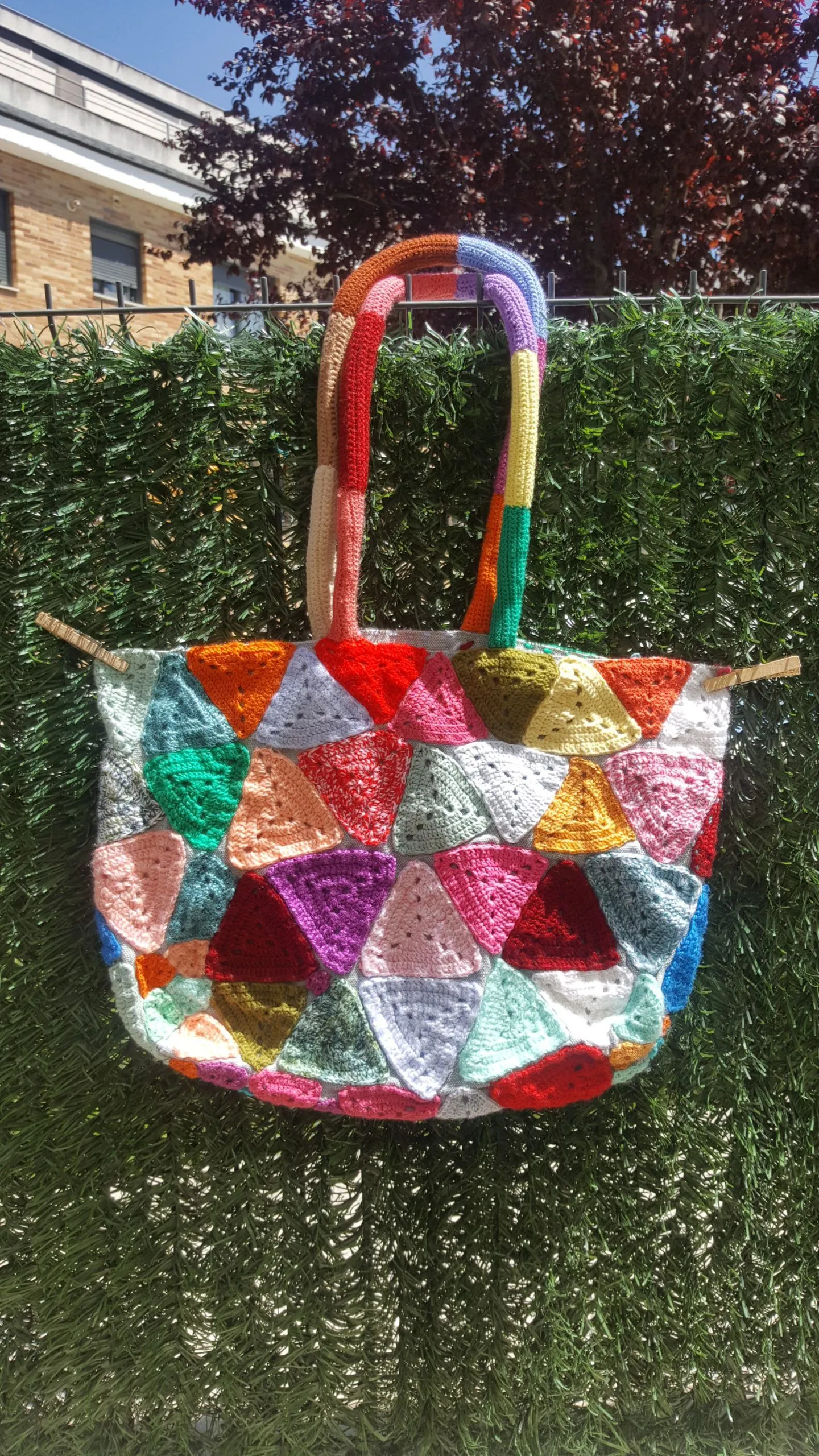 Bolsa playa crochet