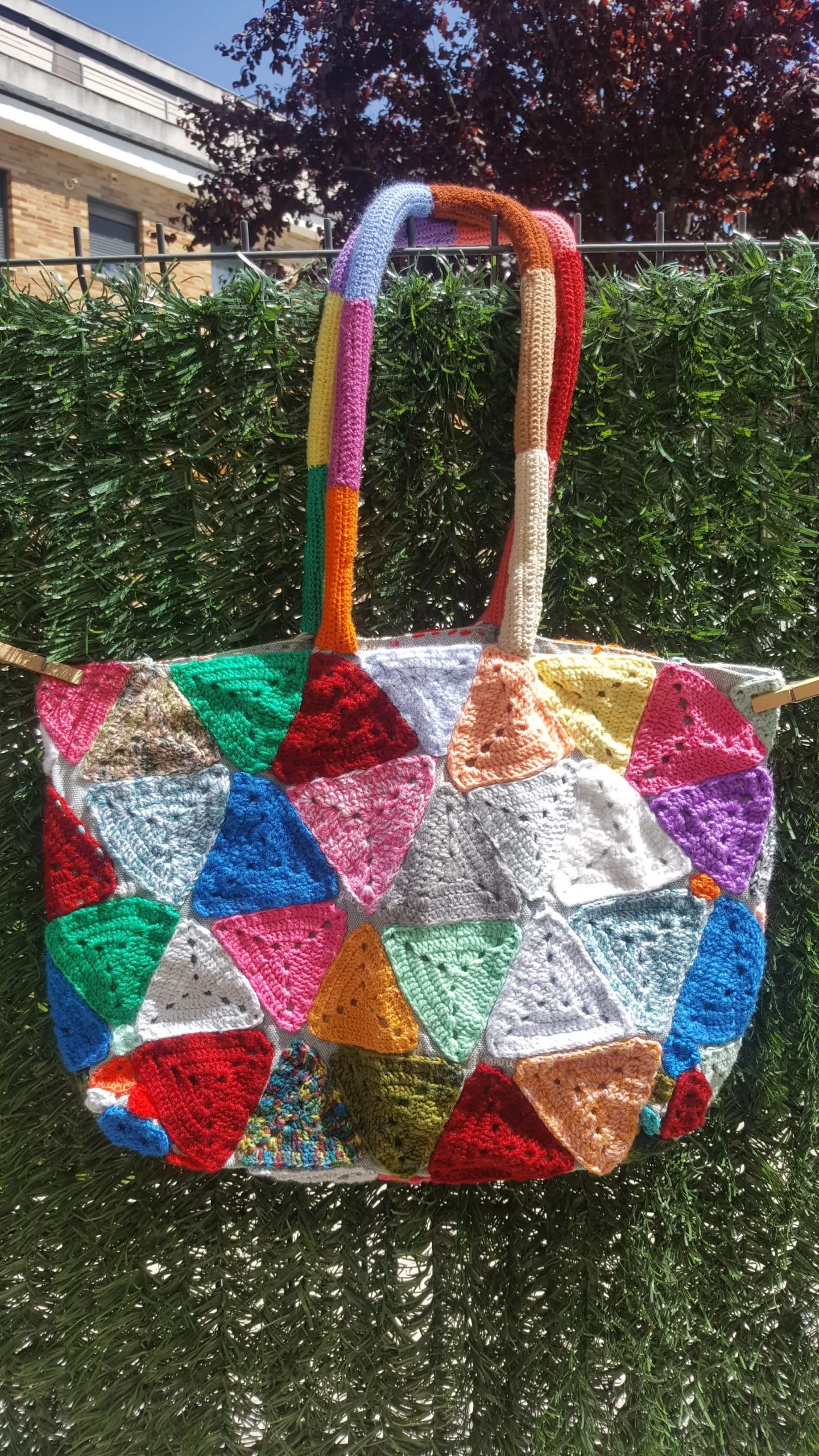 Bolsa playa crochet