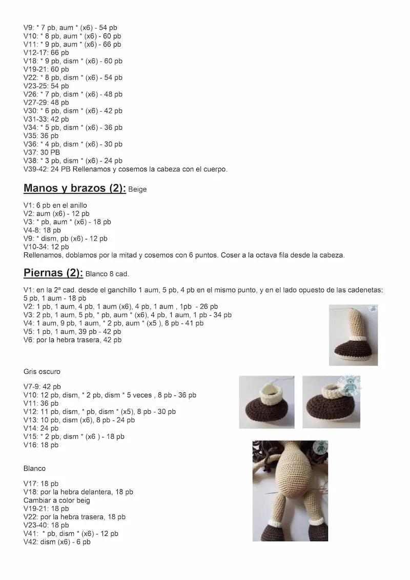 Patrón español Muñeca Emma 2