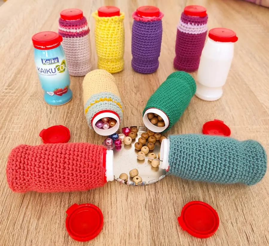 Reciclando botellas kaiku crochet