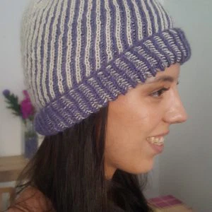 Patrón gorro brioche Blue Moon