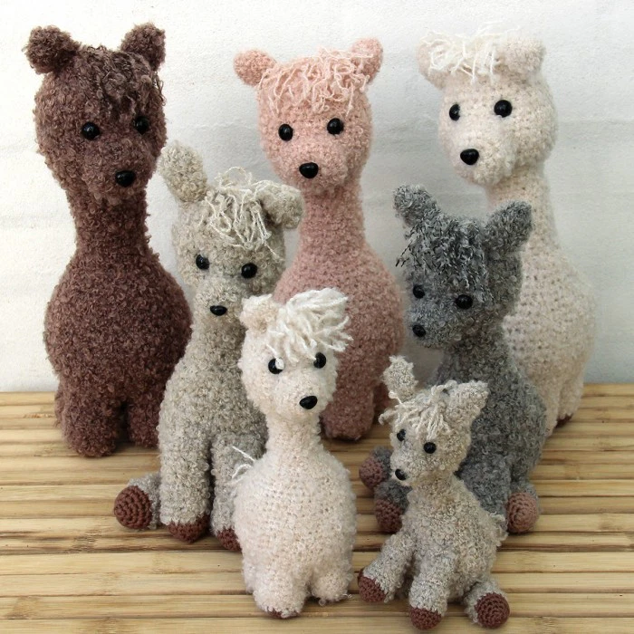 Patrón gratis familia alpacas amigurumi