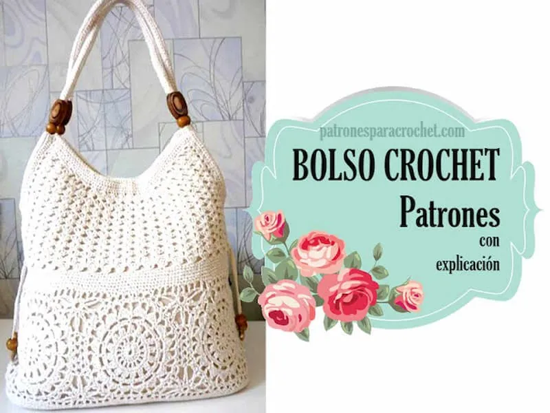 patrón gratis bolso crochet