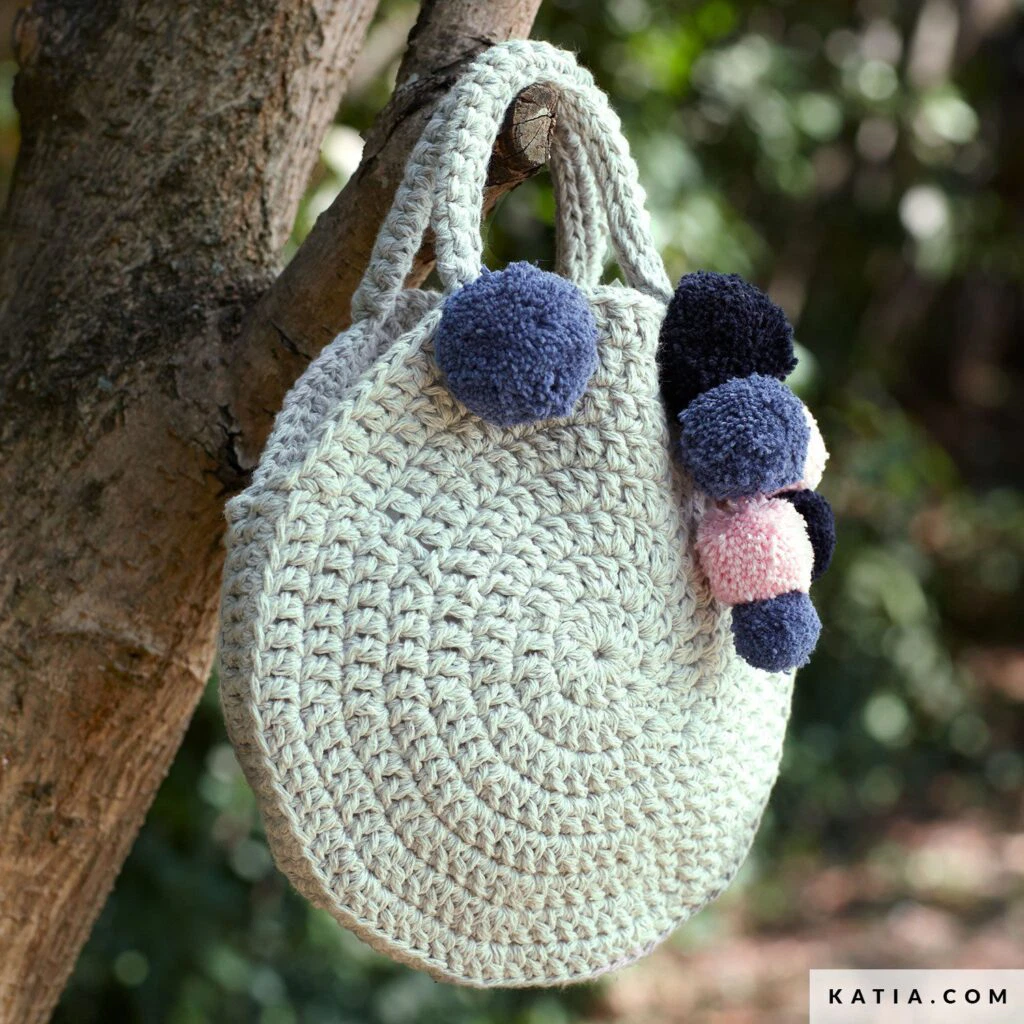 Patrón gratis bolso redondo crochet