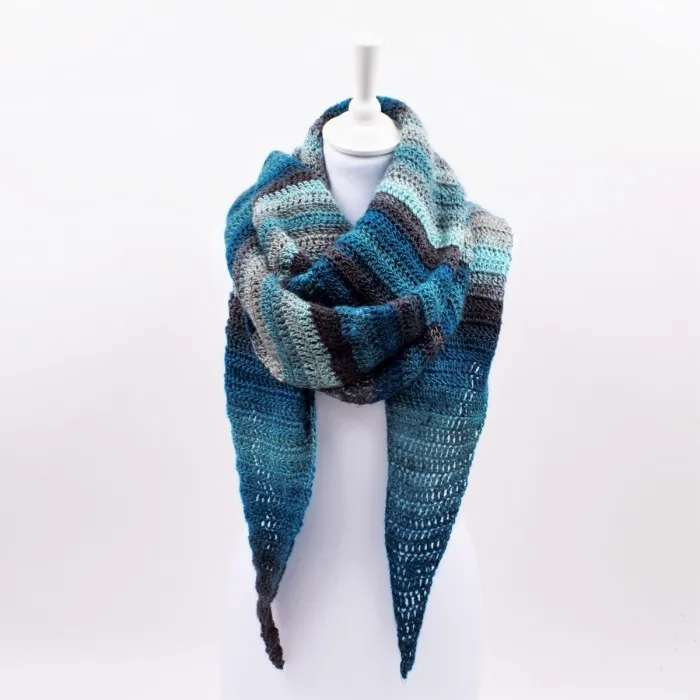 Patrón gratis bufanda crochet