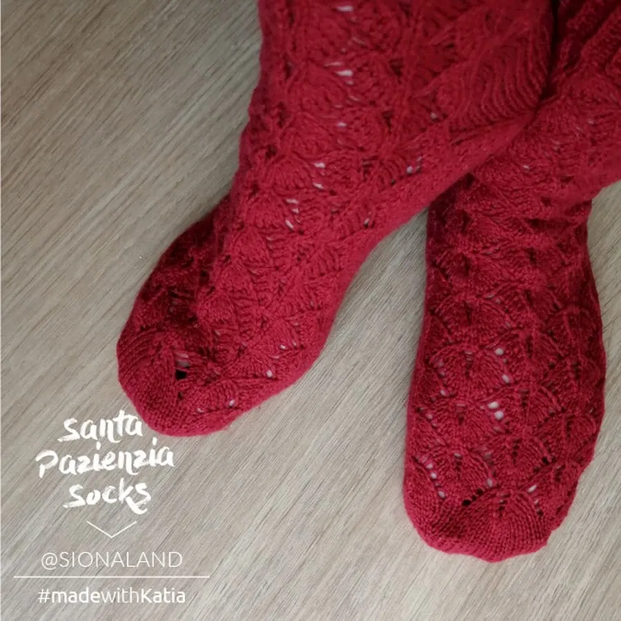 Patrón gratis calcetines toe up dos agujas