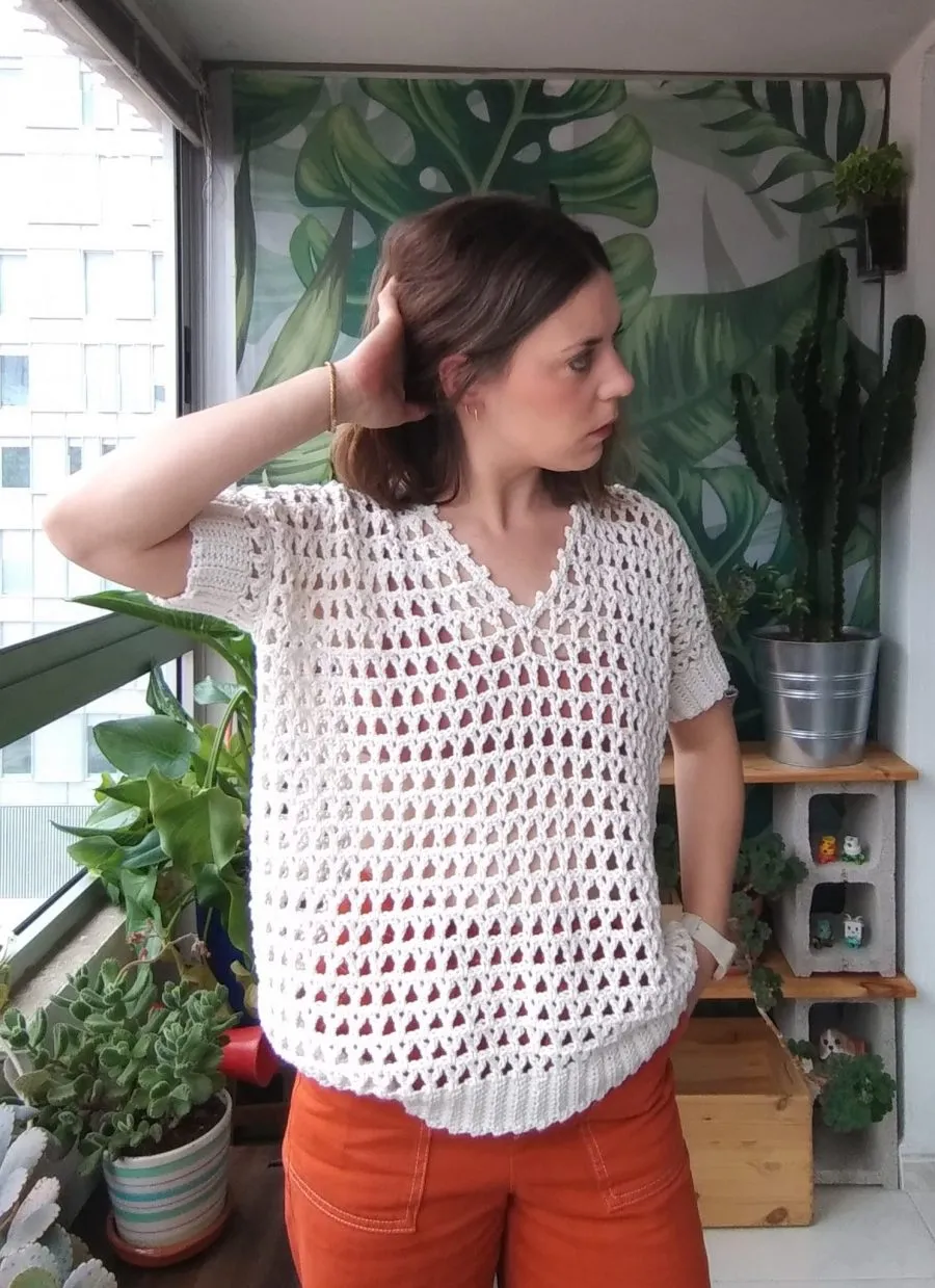 Camiseta Teleno Tee crochet