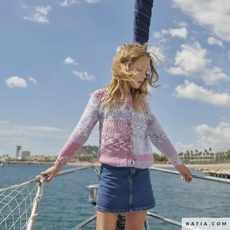 Patrón gratis chaqueta dos agujas