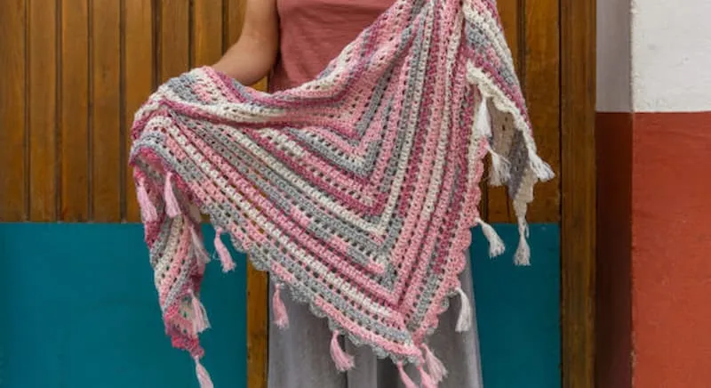 Patrón gratis chal crochet