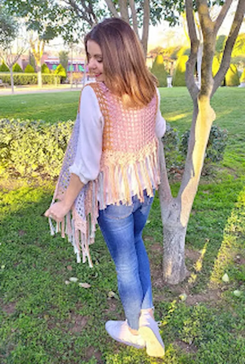 Patrón gratis chaleco crochet