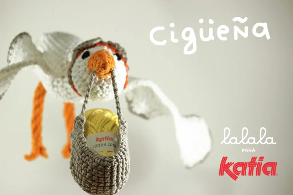 Patrón gratis cigueña amigurumi
