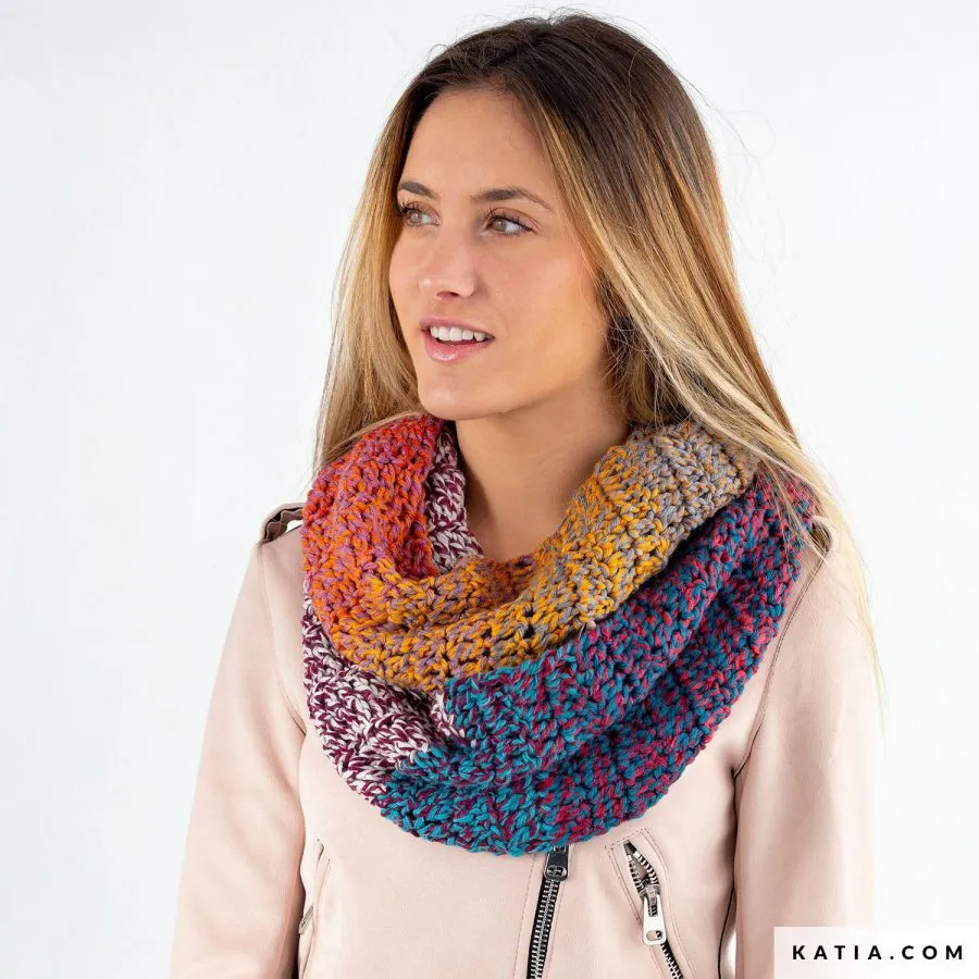 Patrón gratis cuello a crochet