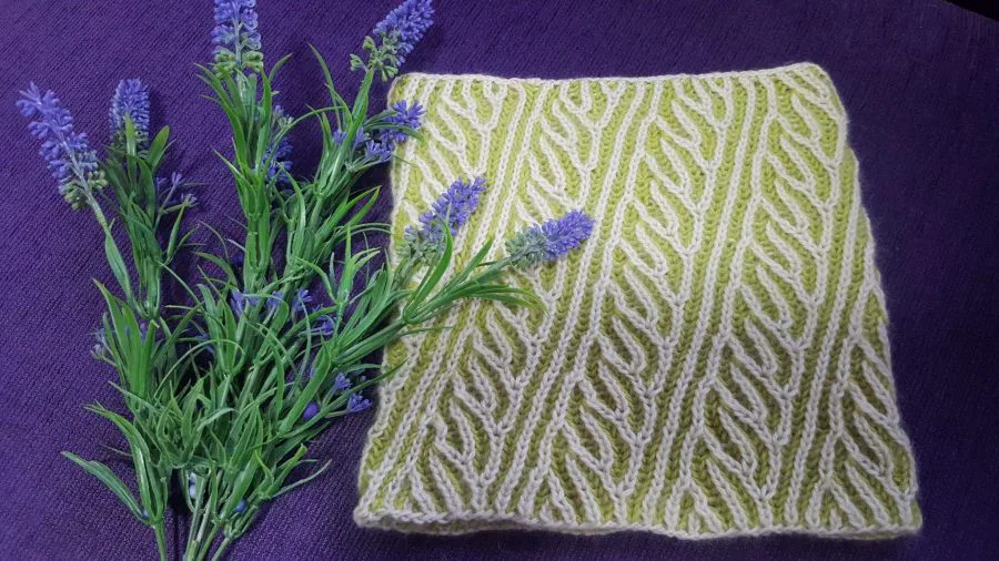 Patrón cuello brioche Funky