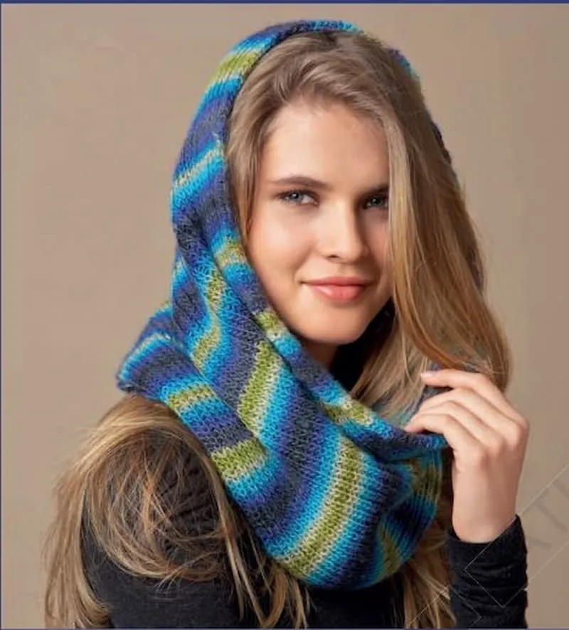 Patrón gratis cuello mujer dos agujas