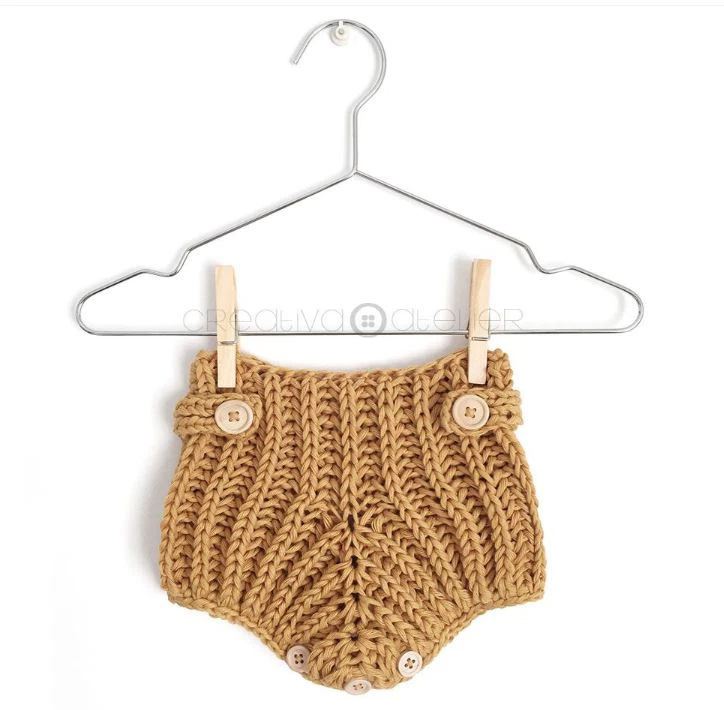 Culotte o cubrepañal punto brioche