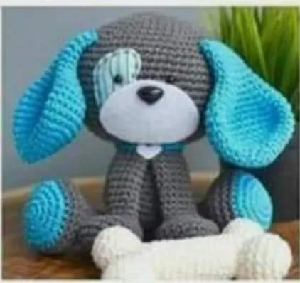 Patrón gratis perro ruso amigurumi