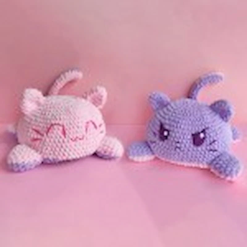 Patrón gratis gato reversible amigurumi