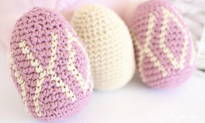 Patrón gratis huevos de Pascua crochet