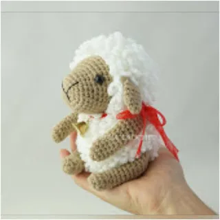 oveja amigurumi punto bucle