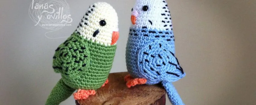 Patrón gratis periquitos amigurumi