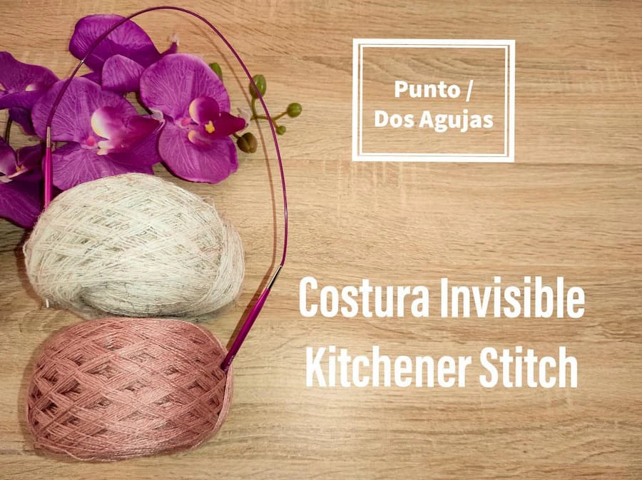 Costura invisible, kitchener stich