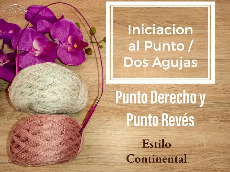 Punto derecho y punto revés estilo continental