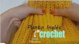Punto brioche o inglés crochet