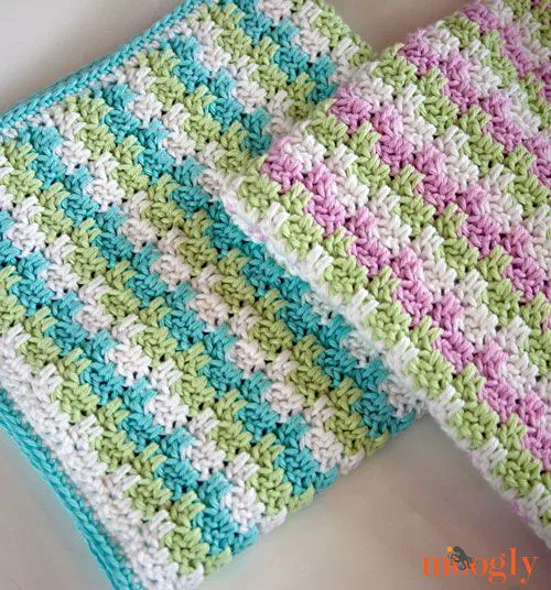 punto tupido crochet rayas que saltan