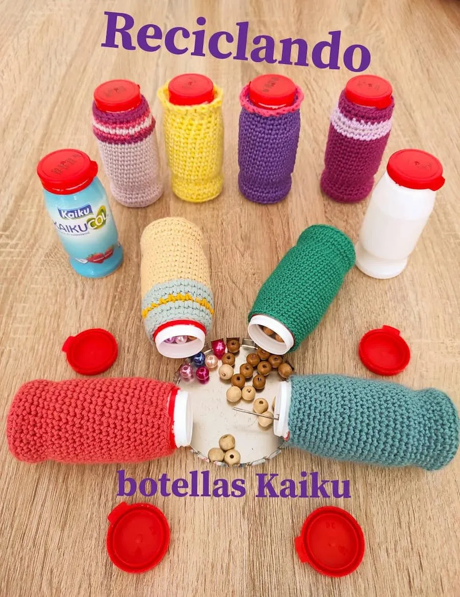 Reciclando botellas kaiku crochet