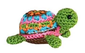 Patrón gratis tortuga amigurumi