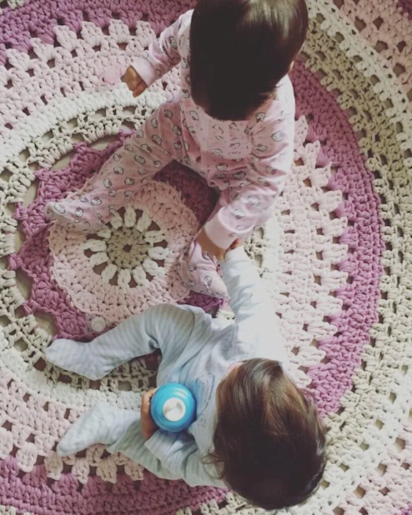 Patrón gratis paso a paso alfombra crochet