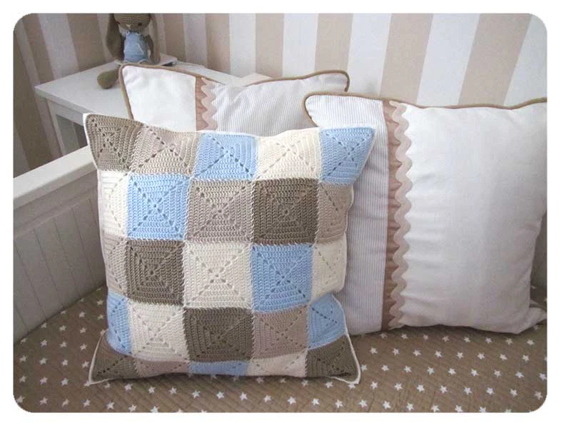 patrón cojín grannys crochet
