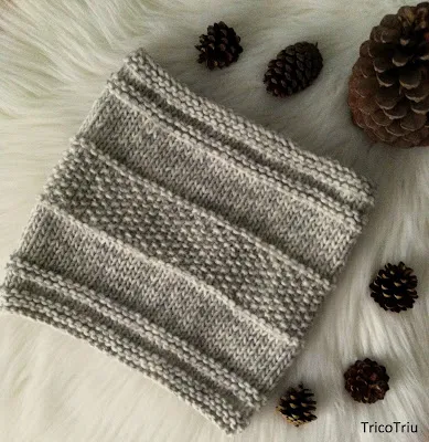 patrón gratis cuello a dos agujas