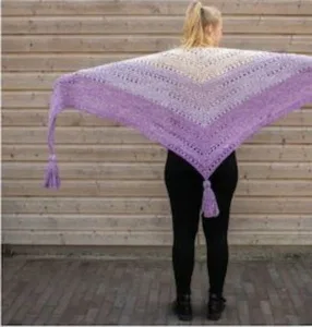 Patrón gratis chal Zarzamora crochet