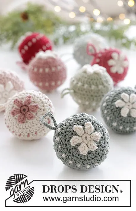 Bolas Navidad crochet
