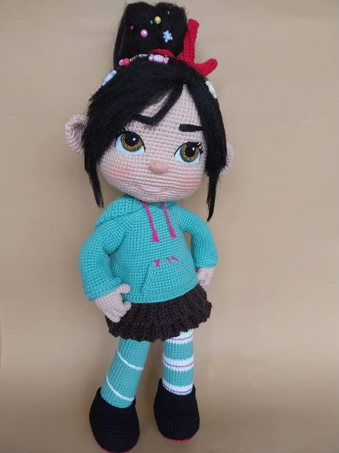 Muñeca Vanellope crochet