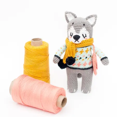 Kit Teje Conmigo Ulv el Lobo crochet