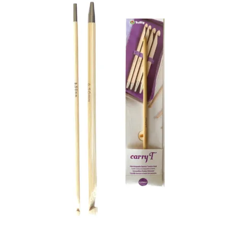 Ganchillo tunecino intercambiable bambú Tulip