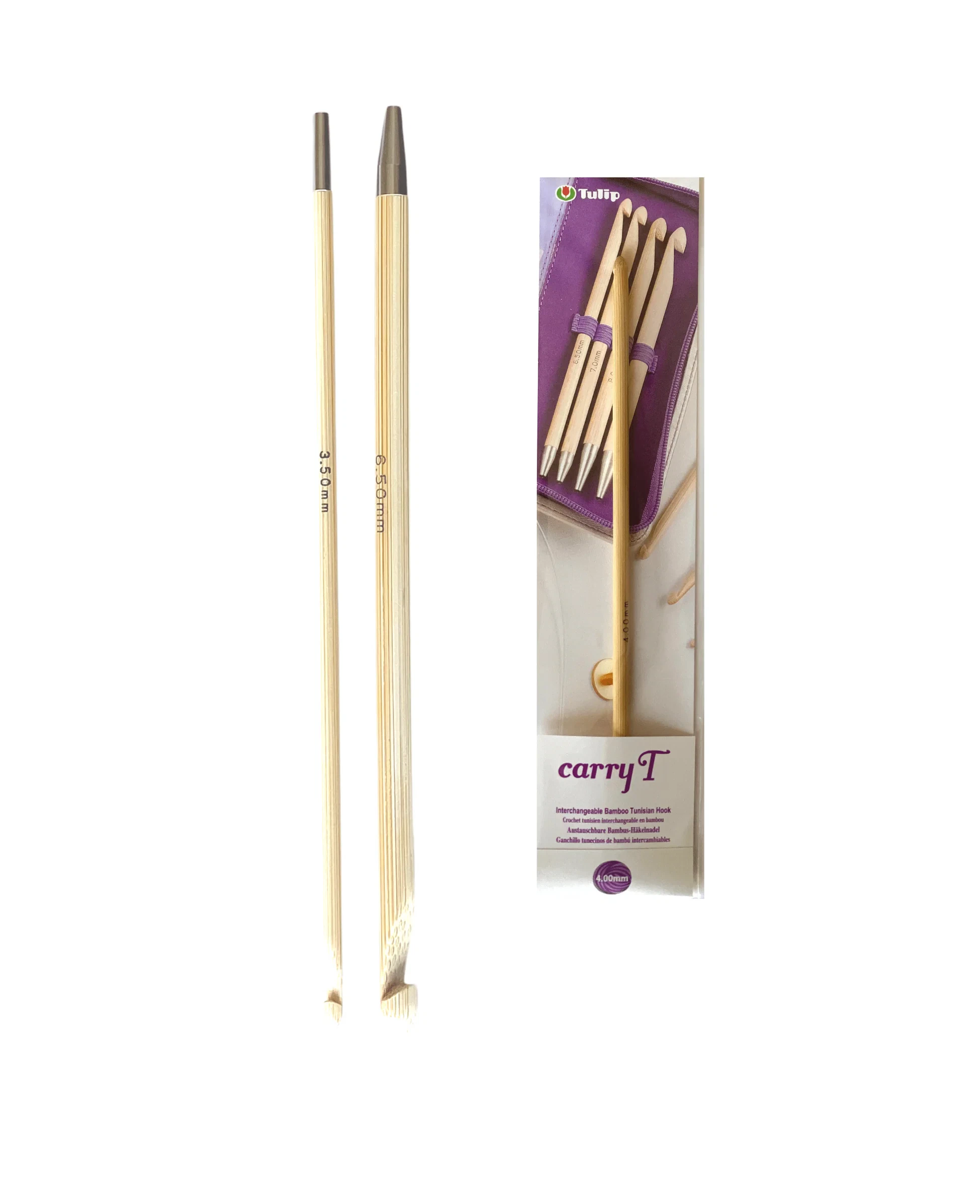 Ganchillo tunecino intercambiable bambú Tulip