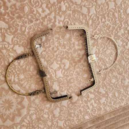 Boquillas broche lazo bronce y plata