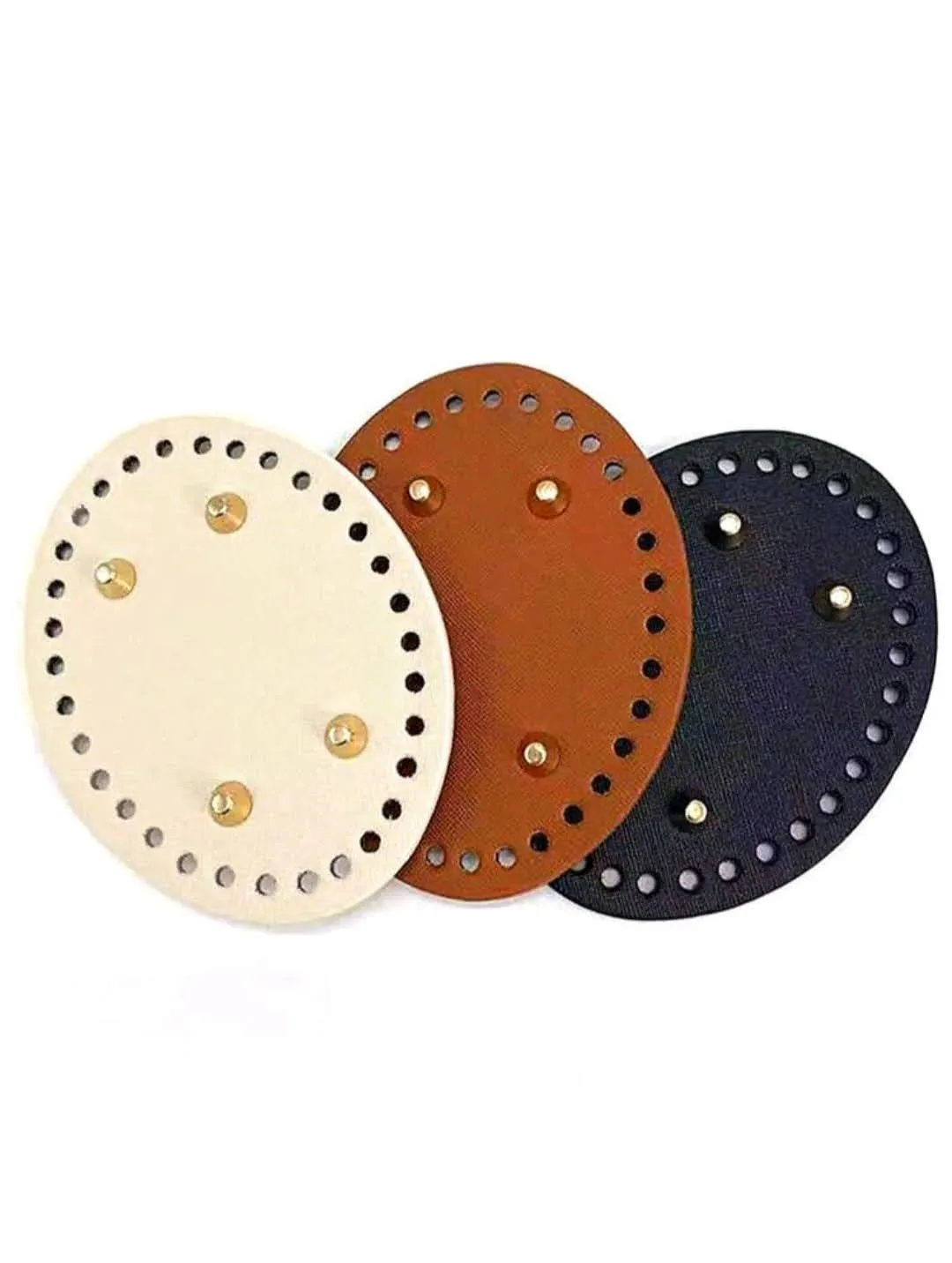 Base Ovalada Perforada con 4 remaches