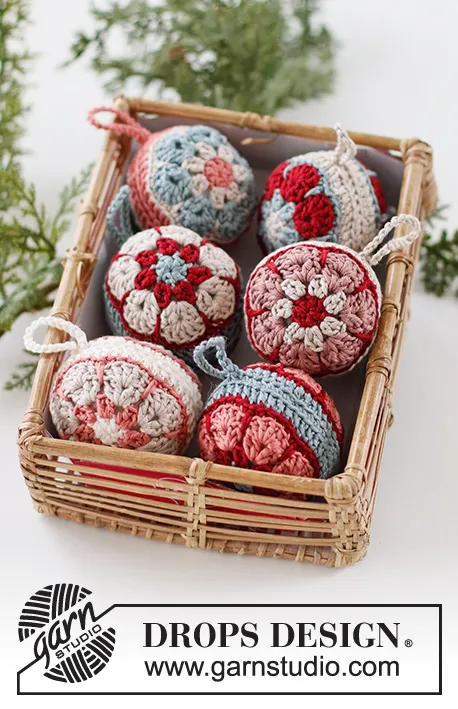 Bolas Navidad a crochet