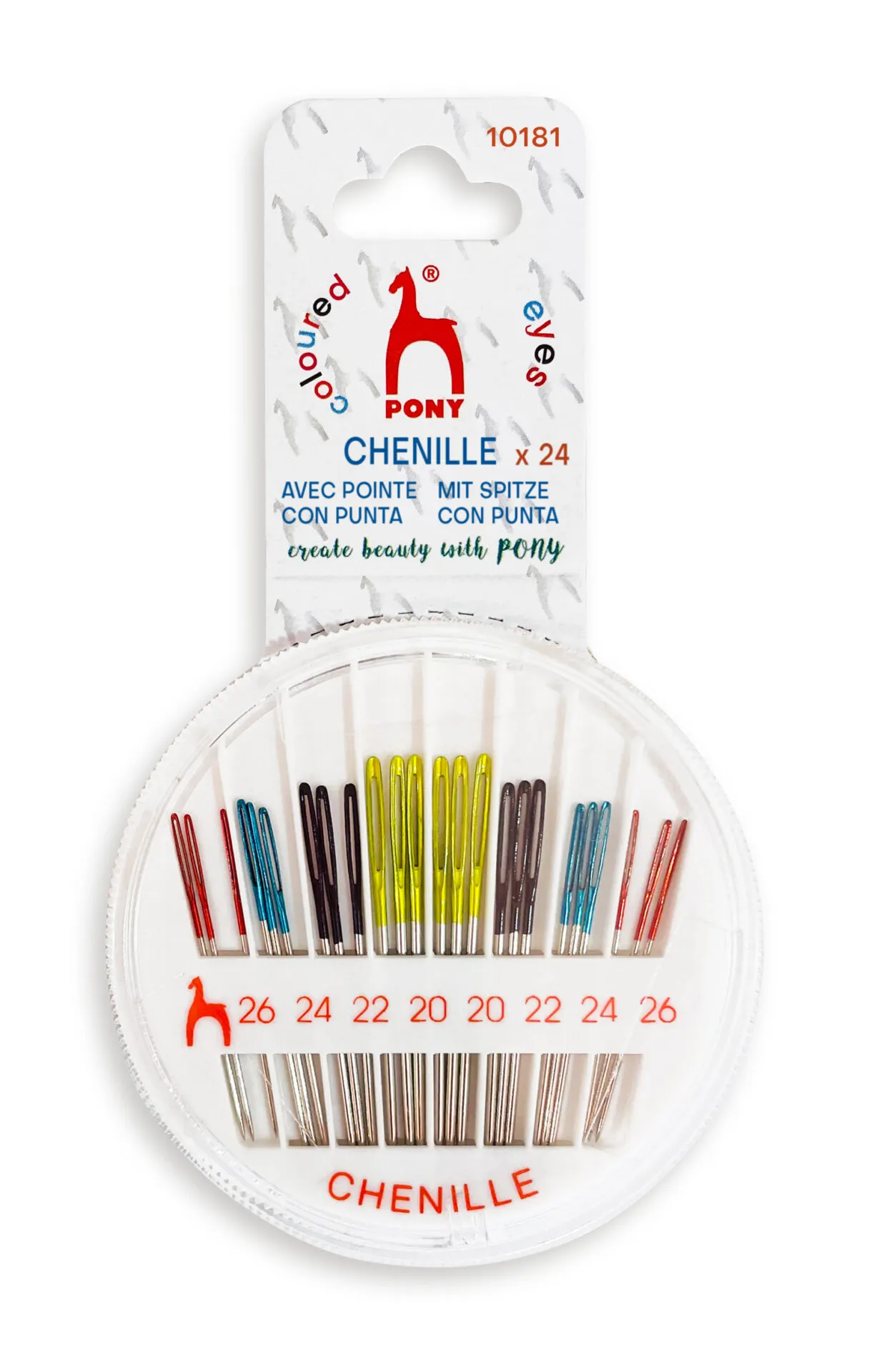 Agujas laneras punta chenille Pony